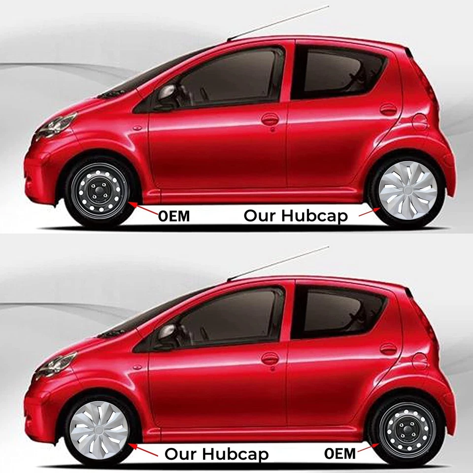 Cubierta de llanta 14" ABS Silver que protege el buje para Acura Integra 1990-1998 Foto 3 de 4