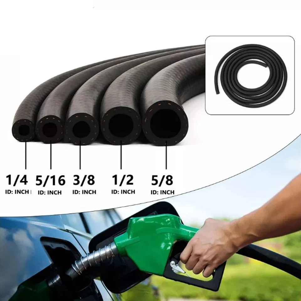 PACK de 5 mangueras de enfriamiento de aceite para línea de combustible de automóvil líneas de gas manguera de goma NBR de 1,5 metros Foto 2 de 4