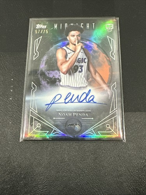 #ad 2025 26 Topps Midnight Noah Penda Midnight Sun Signatures 57 75 Rookie Auto RC $17.50