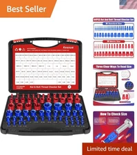 64Pcs Thread Checker, Nut and Bolt Thread Checker, 36 Inch  28 Metric Box Set...
