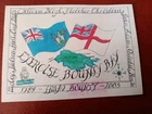 EXERCISE BOUNTY BAY 1789-2003 POSTCARD FROM PITCAIRN ISLAND TO PLYMOUTH
