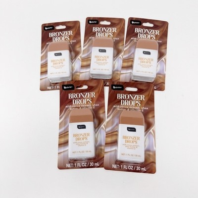 LOT 5 - B.Pure Bronzer Drops w Cocoa Extract Shea Butter & Vitamin E NEW