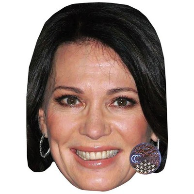 Iris Berben Celebrity Mask, Flat Card Face, Fancy Dress Mask