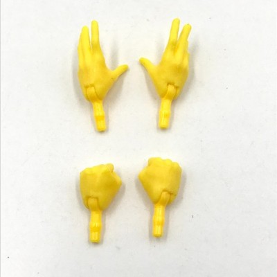 Marvel Legends Female Open Fist Hands Yellow Custom Fodder Electro Francine Frye