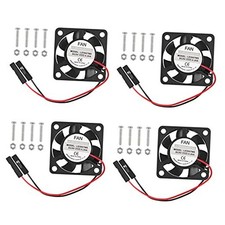 Raspberry Pi Cooling Fan Set - 4Pcs Brushless CPU Cooler With Heatsink and One