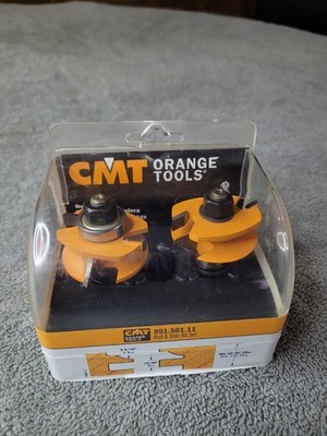 CMT Orange Tools 2 Pc Rail Stile Router Bit Set 1/2'' Shank 1-3/4'' Dia 891.501.11