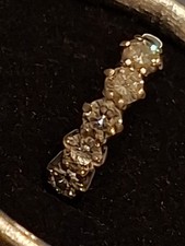 18ct Gold Hallmarked 75pt Diamond Eternity Ring. size J, 3.5 gram