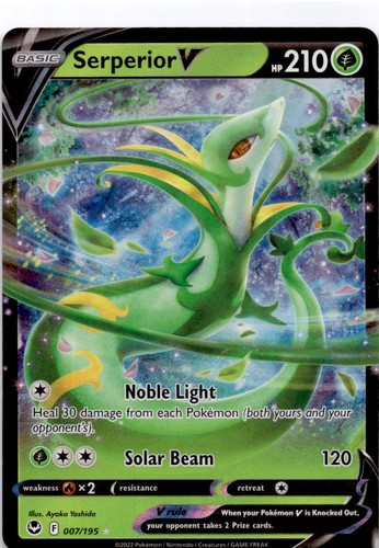 2022 Serperior V Ultra Rare SWSH12: Silver Tempest 007/195 NM