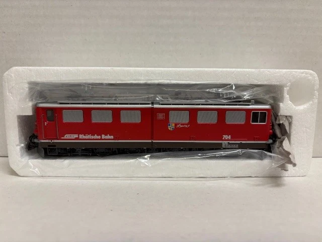 BEMO H0m Ge 6/6 E-Lok II 703 RhB Davos rot 1254 134