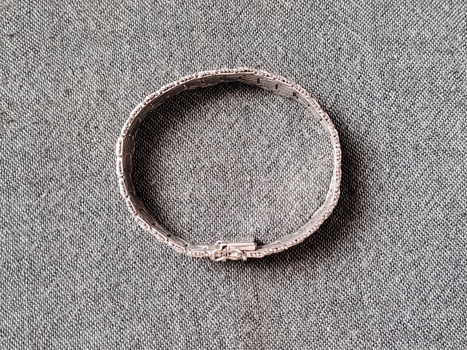 sehr schweres altes 800er Silberarmband - Art Deco, Vintage, Retro, massiv, edel - Bild 3 von 3