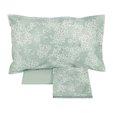 FAZZINI COMPLETO LENZUOLA COPRILETTO MATRIMONIALE IN PERCALLE - KIMONO