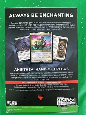 mtg commander deck level WOTC Magic The Gathering 4 Commander Deck Set - 400 Cards for sale online