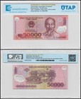 Vietnamese Currency 50000 Dong, Random Year, P-121, UNC, Polymer, Authenticated