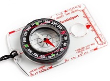 Orienteering Compass Hiking Backpacking  Advanced Scout Green Orange