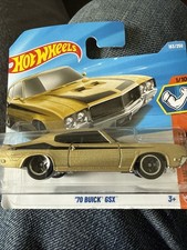Hot Wheel Buick. GSX  Von 1970 In Gold Mit 2 Schwarzen Streifen Am Dach