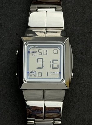 CASIO Sheen SHN-400 Women s 30mm Digital Watch Stainless Steel Case Bracelet