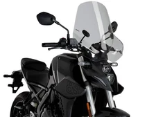 Puig Touring II Screen Windshield Light Smoke for Kawasaki Vulcan 650 S (15-25)