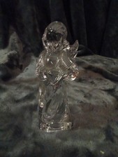 Mikasa Full Lead Crystal Angel Playing Violin Herald Collection Germany  8" Tall