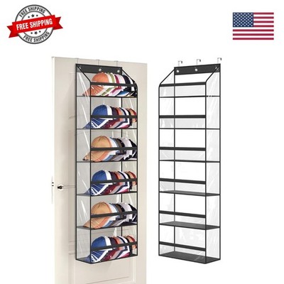 Clear Over The Door Hat Racks for Baseball Caps, Large Holds up to 72 Caps Ha...