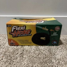 Flexi Hose Expandable Garden Hose, Extra Strength 3/4 Solid Brass Fitting(25FT)