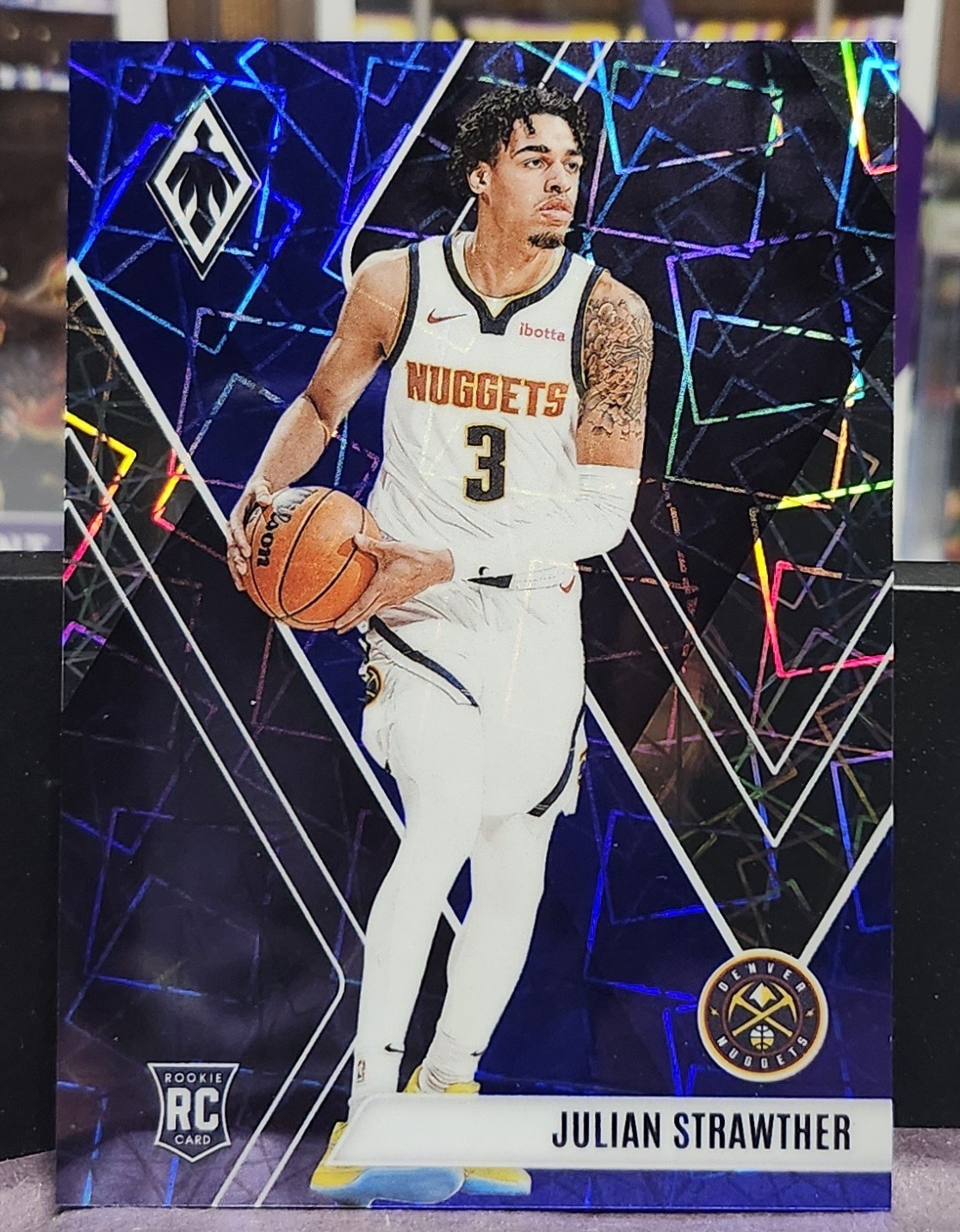 Julian Strawther 2023-24 Panini Phoenix #283 Blue Velocity /275 Nuggets RC