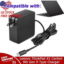 AC Power Adapter Charger For Lenovo ThinkPad X1 Carbon 9th Gen 9 Type 20XW 20XX