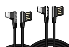 For Samsung Galaxy S23/S24/S25/Plus/Ultra/Edge - 6ft,10ft USB-C Cable Angle Cord