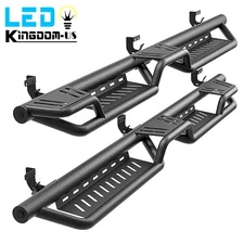 Two-Stairs Running Boards For 2009-2018 Dodge Ram 1500 Crew Cab Side Nerf Bars
