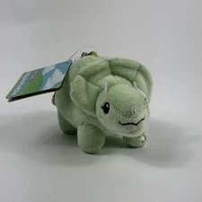 Micro Squishable Plush Keychain Mint Green Dinosaur Triceratops Toy NWT Mini