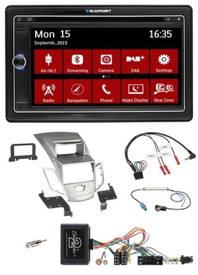 Blaupunkt 2DIN USB DAB Lenkrad Bluetooth TMC Navigation für Ford Fiesta 2010-201