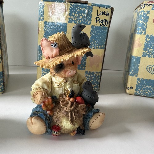 Dieses kleine Schweinchen Set mit 3 Figuren von Enesco, Set, Menge drei, Herbstdeko - Bild 3 von 6