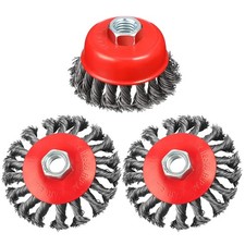 3 Pack Wire Wheel Brush for Angle Grinders,4 Inch Wire Brush for 4 1/2 Angle ...