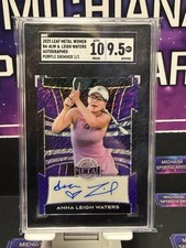 Anna Leigh Waters Leaf Women Of Sport Purple Shimmer 1/1 Auto