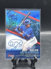 2021 Bowman's Best Rikelbin De Castro Prospect On Card Auto Autograph Blue /150