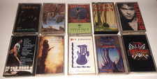 Lot of 10 Vintage Rock Music Cassettes