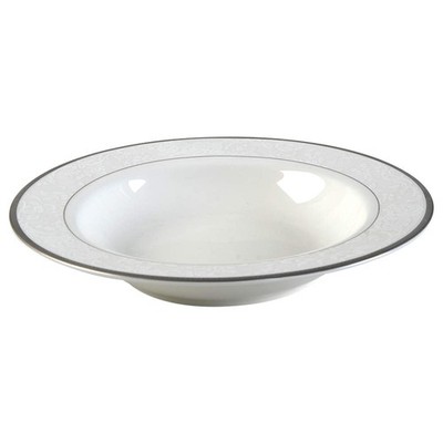 Nikko Vintage Lace Platinum Rimmed Soup Bowl 3441689