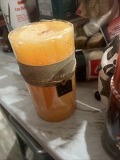 NEW Decorware Pillar Candle "Good Fortune" 6" Tall