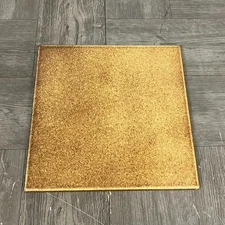 13 VTG 70's Tile Trivet Brown Shades Textured Pattern Handmade Marazzi USA 8x8"