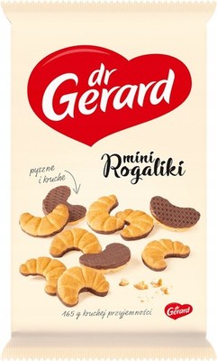 5907471430785 dr Gerard Mini rogaliki z polewą kakaową 165 g Dr Gerard