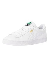 Puma Men's Basket Classic Leather Trainers, White