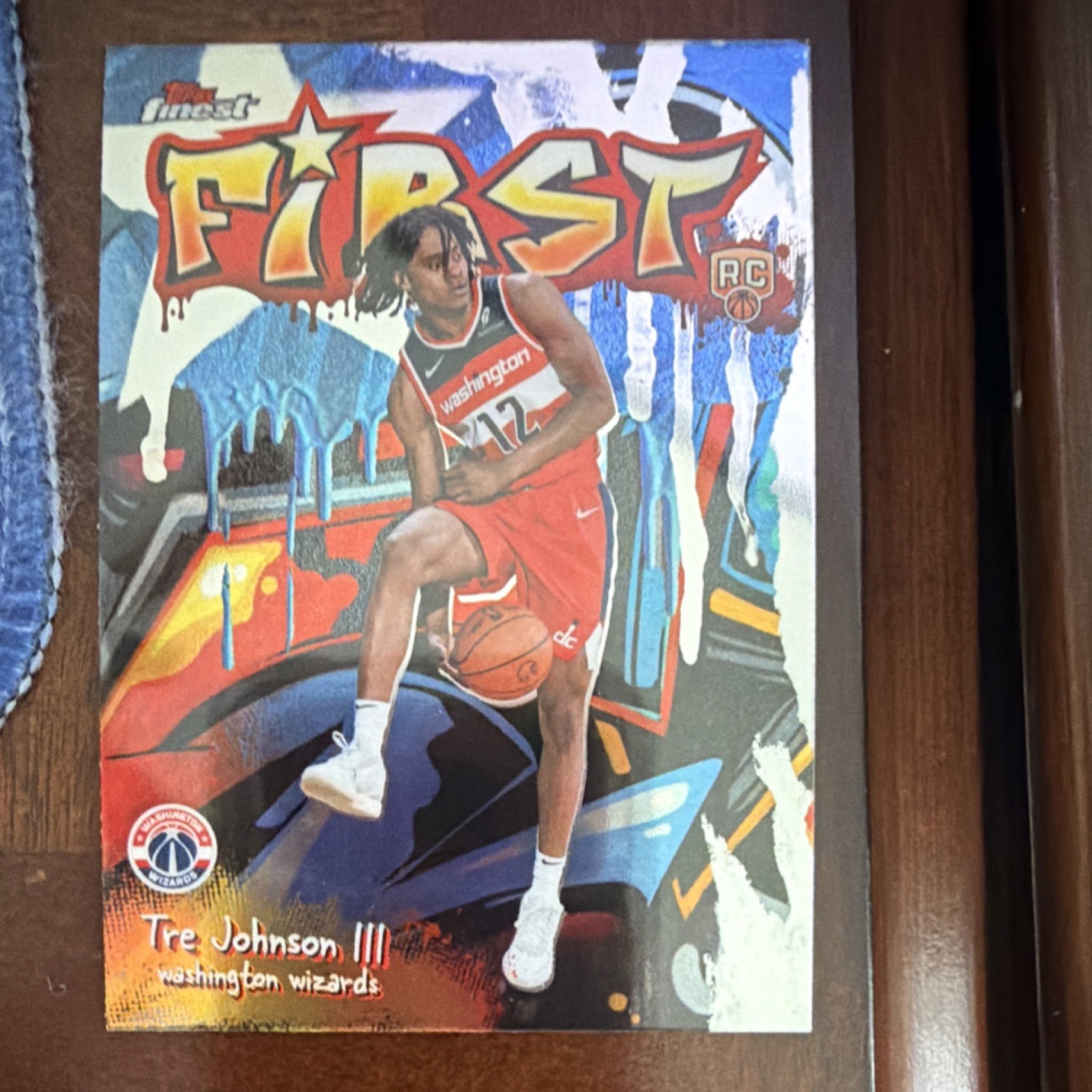Topps 2025-26 Topps Finest Tre Johnson III Washington Wizards FIRST #F-6 RC