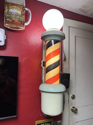 アート・デザイン・音楽 KOKEN BARBER'S SUPPLY COMPANY Koken Porcelain Barber Pole Antique | eBay