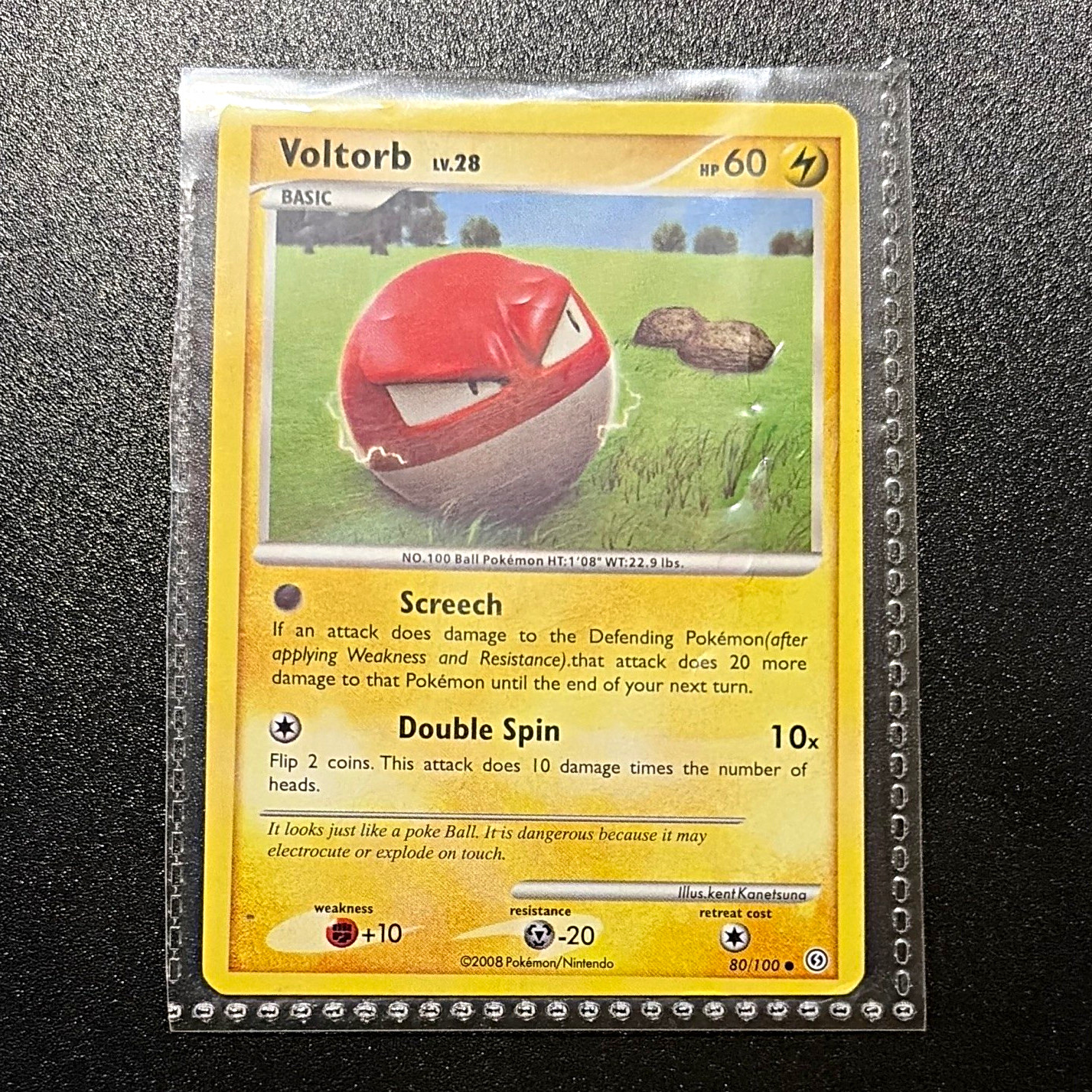 Pokemon TCG Voltorb 80/100 2008