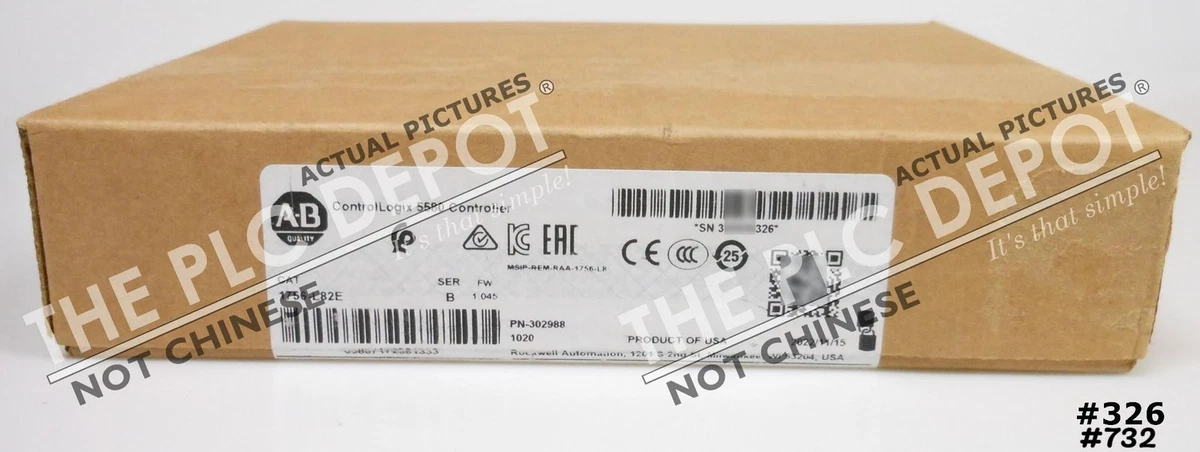 Allen-Bradley ControlLogix 5580 Controller (1756-L82E) for sale