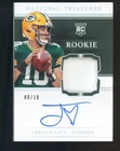 2020 National Treasures Holo Silver Jordan Love RPA RC Rookie Patch AUTO 8/10