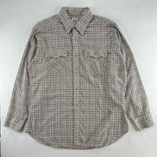 Levis 1980 USA Olympic Games Plaid Button Up Shirt XL Vintage Flannel Classic