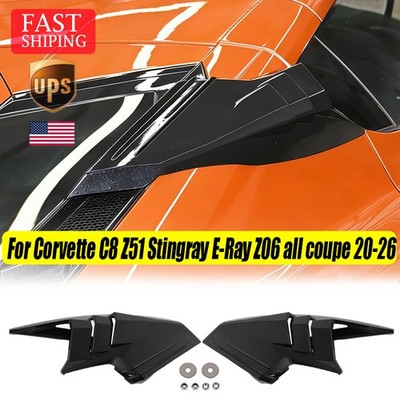 Carbon Flash Rear Upper Intake Port Cover For Corvette E~Ray C8 coupe 2024~2026