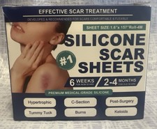 New in box Silicone Scar Sheets Tape 1.6"x 157 Roll-4 meters 04/28