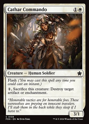 [MTG] Cathar Commando (0139) (FDN) LP-HP