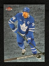 2025 Upper Deck Fleer Ultra Medallions Platinum 34/100 Auston Matthews #M-9 15f6